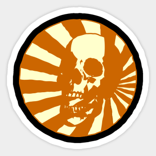 Happy Psychedelic Skull! Sticker
